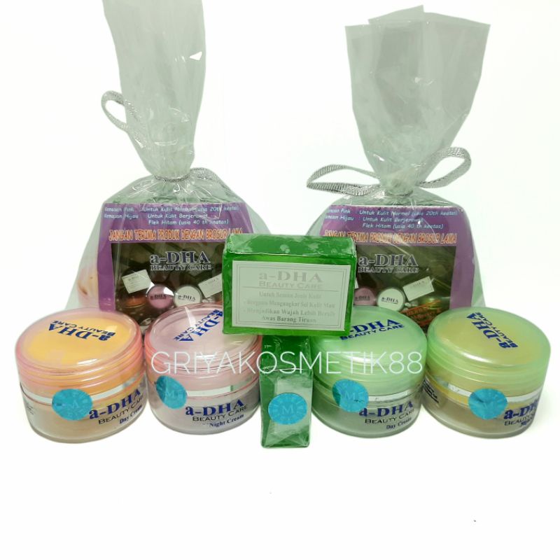 PAKET CREAM A DHA PINK &amp; HIJAU MDS ORIGINAL PREMIUM