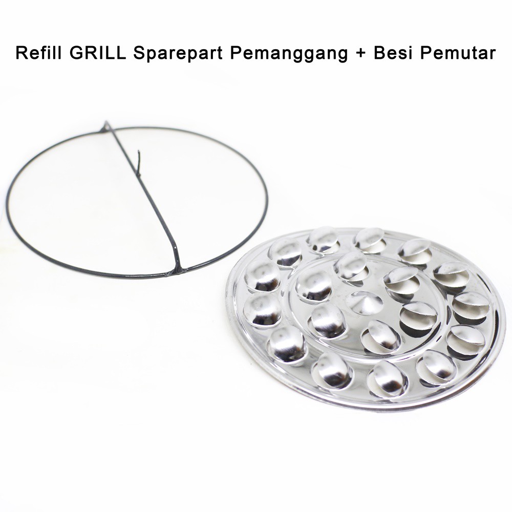 Refill GRILL Sparepart Piringan Pemanggang dan Besi Pemutar