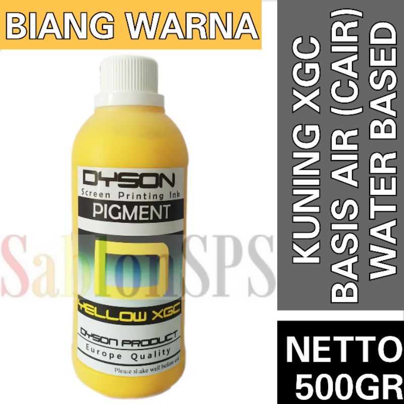 BIANG WARNA SABLON YELLOW XGC 500GR DYSON PIGMEN SABLON