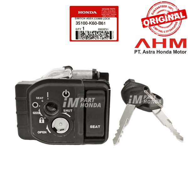 ۰ Kunci Kontak Vario 125 eSP 2018 2019 35100K60B61