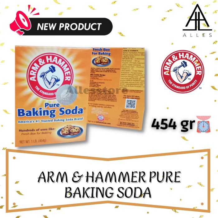 

Baking Soda Arm dan Hammer Pure Baking Soda/Pengembang Kue 454 gr