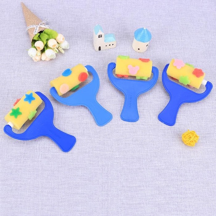 Sponge Roller Painting Graffiti Brush (4pcs)