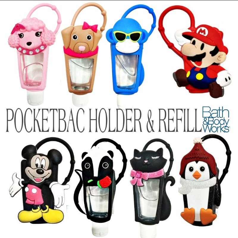 POCKETBAC HAND SANITIZER HAND GEL 2IN1 BOTTLE+HOLDER 30 ml