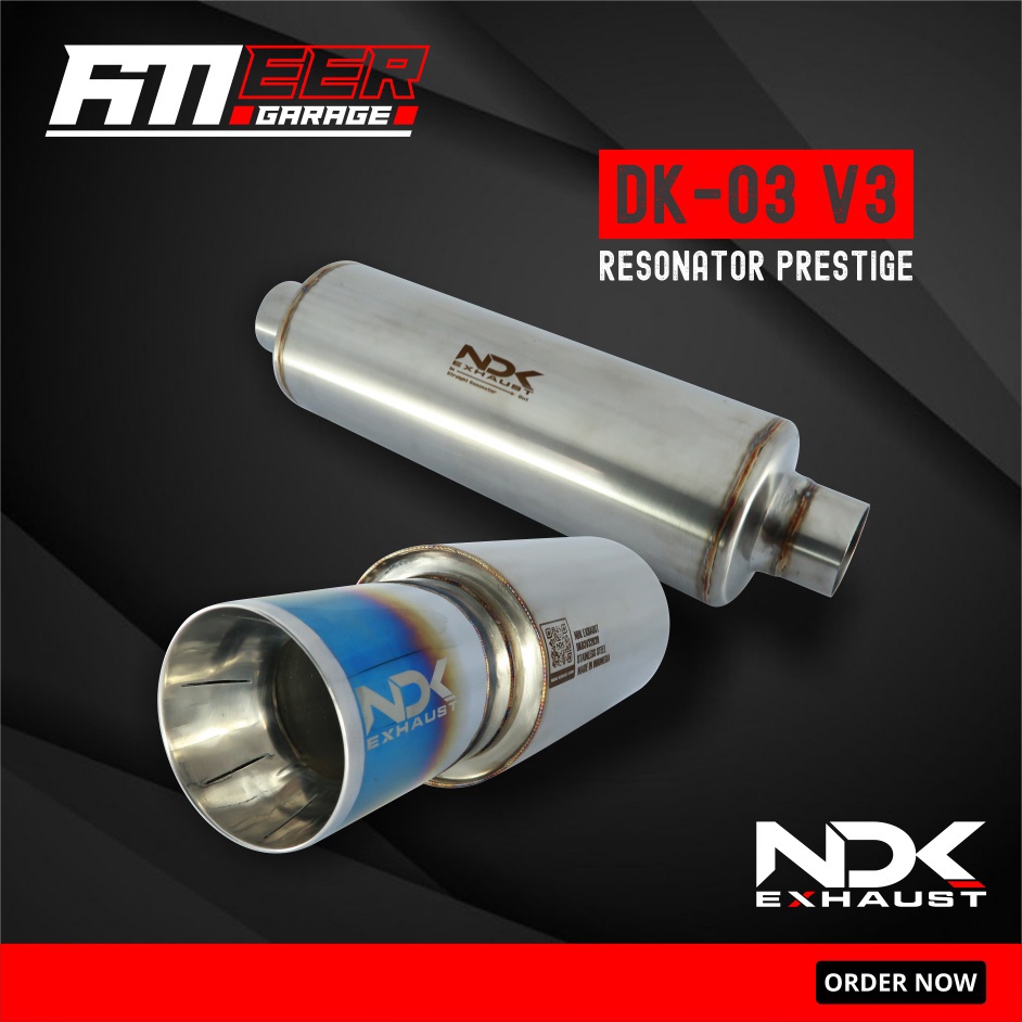 Knalpot Mobil Racing NDK Exhaust DK-03 V3 & Resonator Prestige (Straight/Hold)