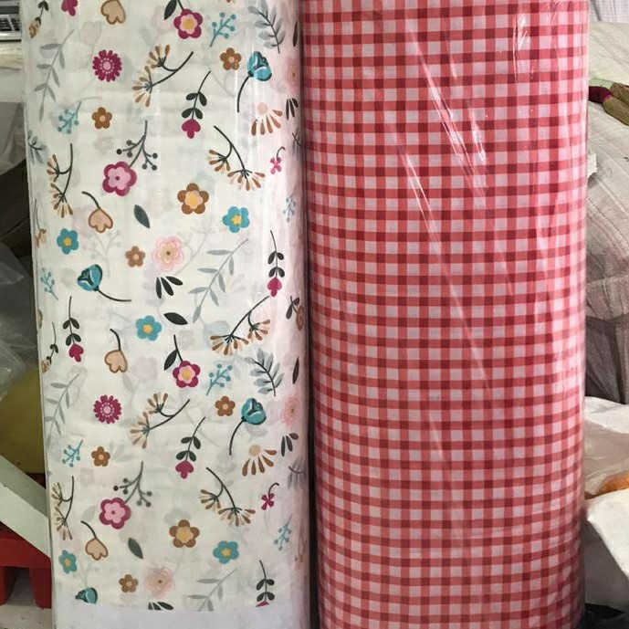 Bahan Kain Sprei Katun Lokal Motif Bunga Cute Flower