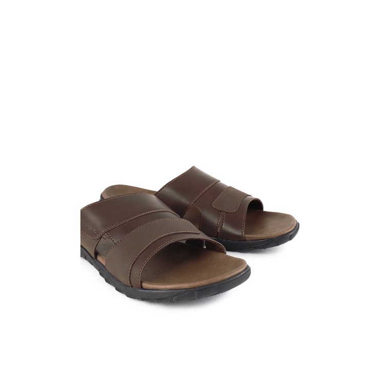 SANDAL SLIDE PRIA CARDINAL ORIGINAL CASUAL TERBARU COKLAT CA02