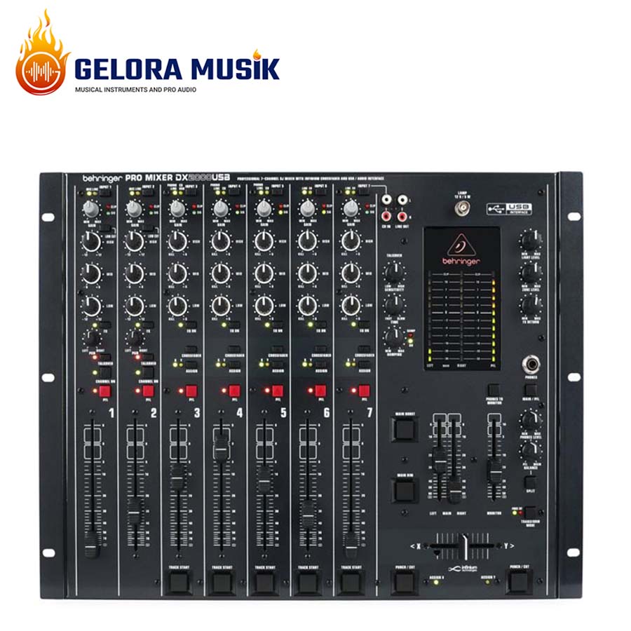 Behringer DX2000USB Professional 7 Channel DJ Mixer