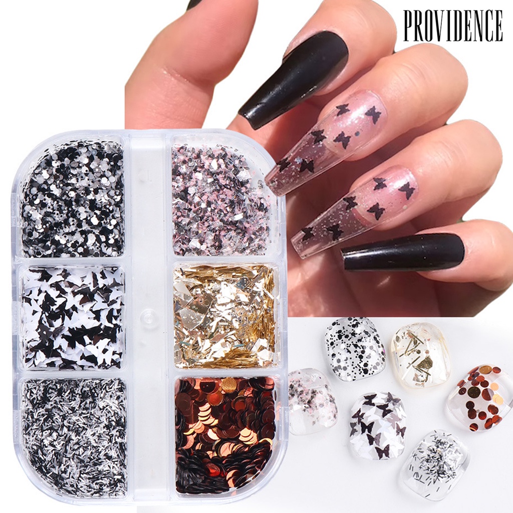 Providence 1 Box Nail Sequins Bright Reflective High Saturation Foils Luxury Nail Design Irregular Flakes for Manicure