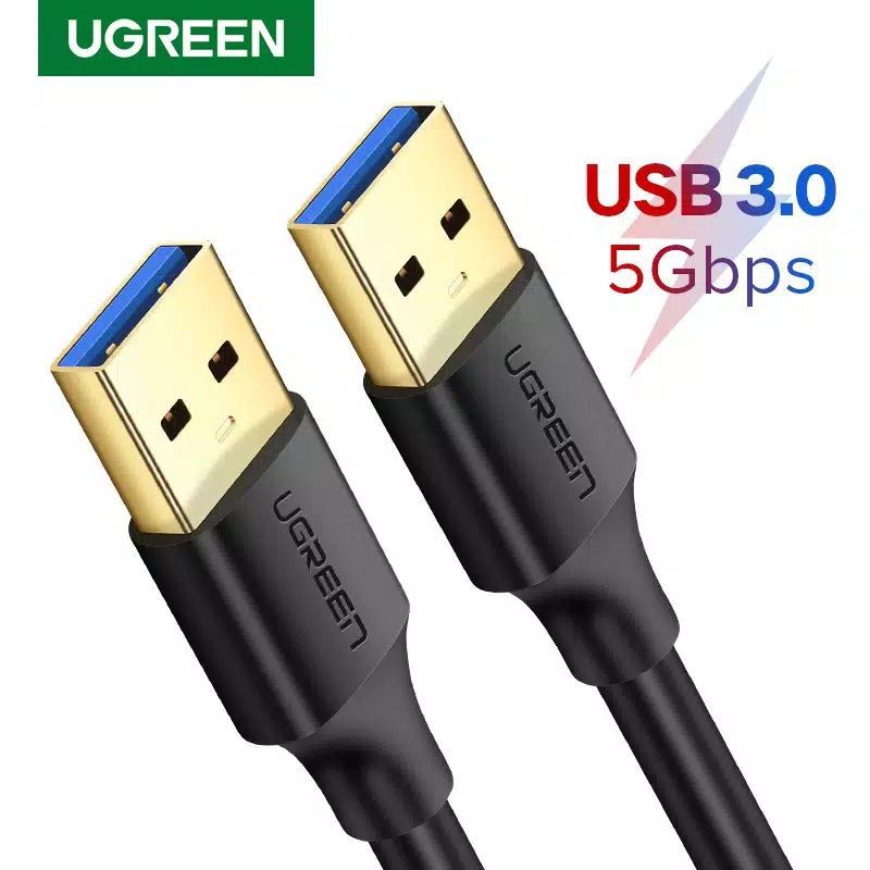 UGREEN Kabel USB 3.0 A Male to A Male untuk Transfer Data Gold Plated