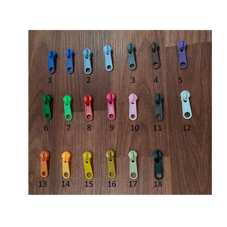 

Kepala Resleting Plastik No. 5 khusus coil Plastik