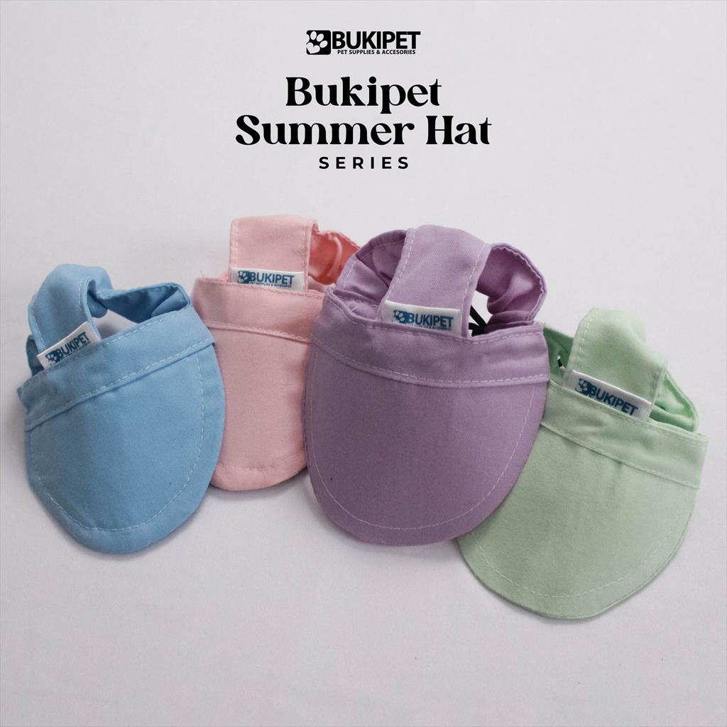 Topi Kucing dan Anjing Lucu Aksesoris Hewan Motif Pastel - SUMMER HAT