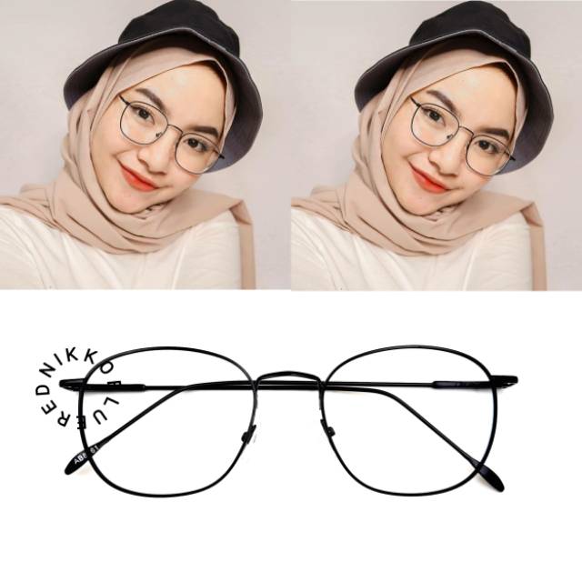 Paket Kacamata 8261 Lensa Antiradiasi Photocromic Blueray