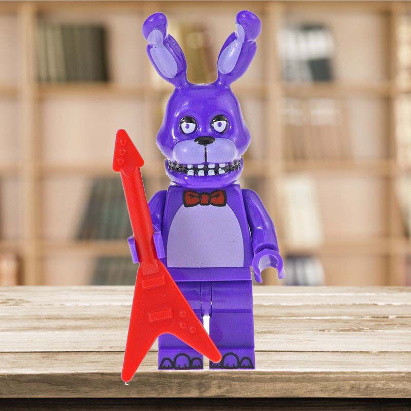 7cm Mainan Five Nights at Freddy's Midnight Bear Action Figurines Assembled Building Dolls Assembled Toys Boneka