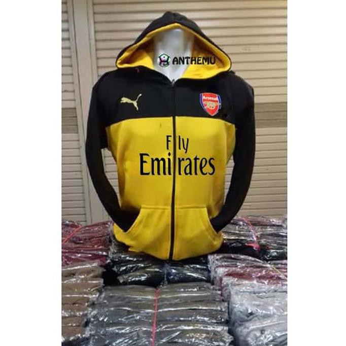 Hoodie Jaket Bola Arsenal Kuning New Jersey Arsenal Ls No Jas Hujan