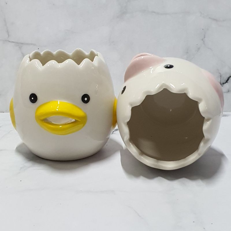Little Chicken Ceramic Egg Yolk Divider / egg separator / pemisah telur