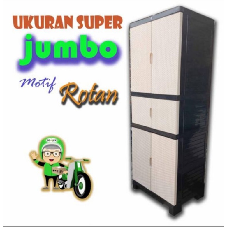 Lemari Aquose Diva Magic Star Jumbo Susun 5 Full Rak