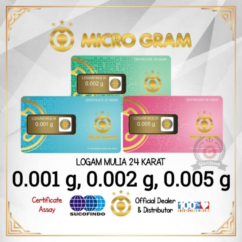 EMAS MINI 0.001 - 0.005 Gram Logam Mulia 24 Karat