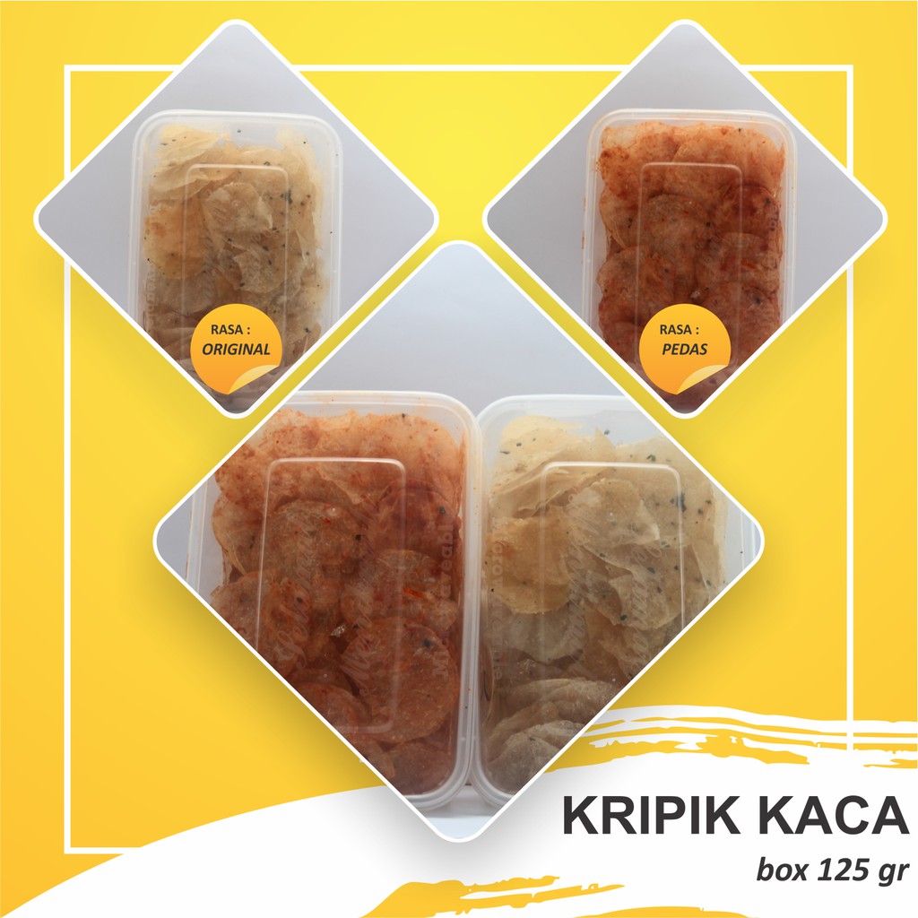 makanan ringa /keripik kaca/bok 125 gram