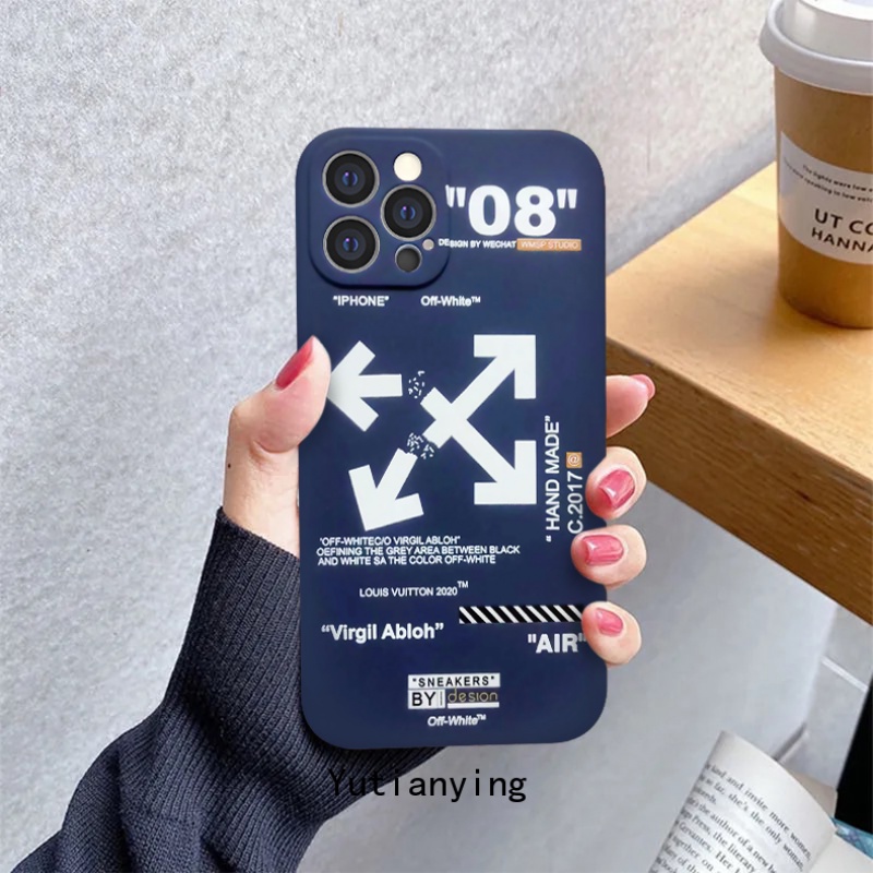 NIKE OFF-WHITE Soft Case Bahan Silikon Desain NFC Untuk Xiaomi Poco X3 NFC Poco X3 Pro Poco M3 Redmi Note10 10s 10pro Max Note9 Note8 Redmi 10A 9 9T 9C