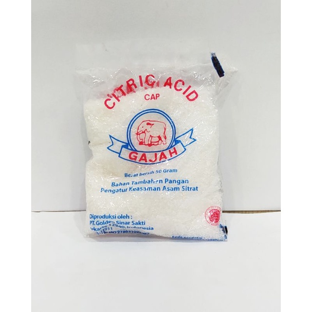 

CITRIC/ CITRUN/ ASAM SITRAT/ ACID PEMBERSIH, PENAMBAH RASA SEGAR MAKANAN DAN MINUMAN ( 50 gram )