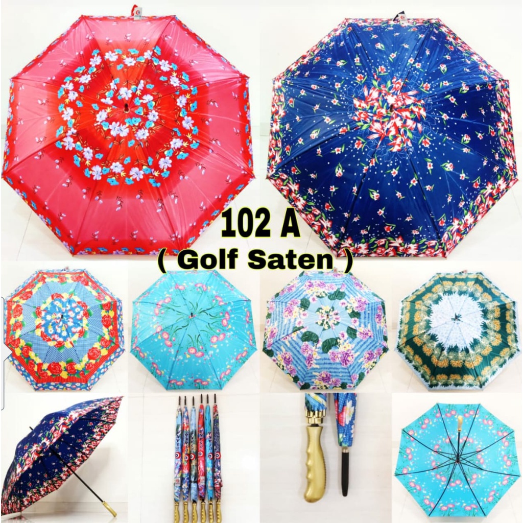 Payung Jumbo / Golf Motif Kembang