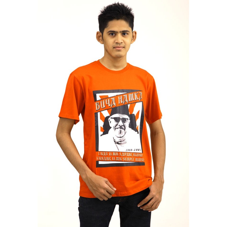 Kaos Buya Hamka (T004 Merah Bata)