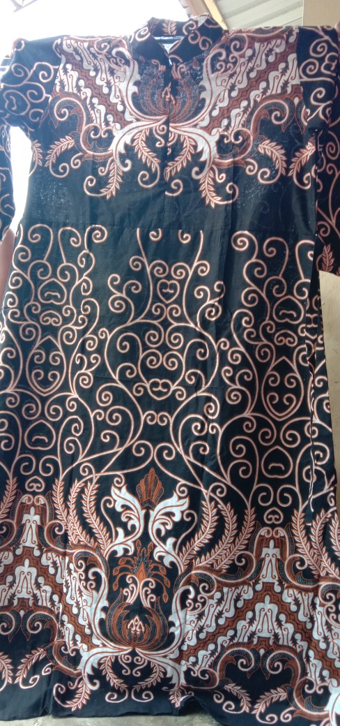 Batik Couple Keluarga Sania Ruffle Ori Ndoro Jowi Dnt Motif Mahkota