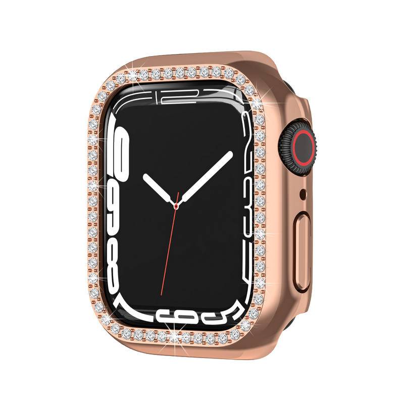 Case Pelindung Apple Watch Seri 7 6 5 4 3 2 1 SE Bahan PC Electroplating Ukuran 41mm 45mm 42mm 44mm 40mm 38mm