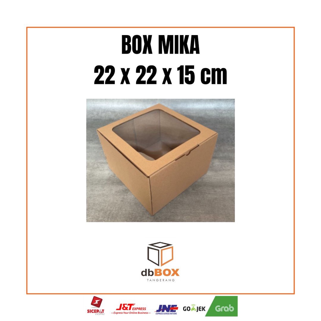 BOX MIKA 22x22x15 cm | Box Die Cut dan Easy Usage | Box Kue & Hampers