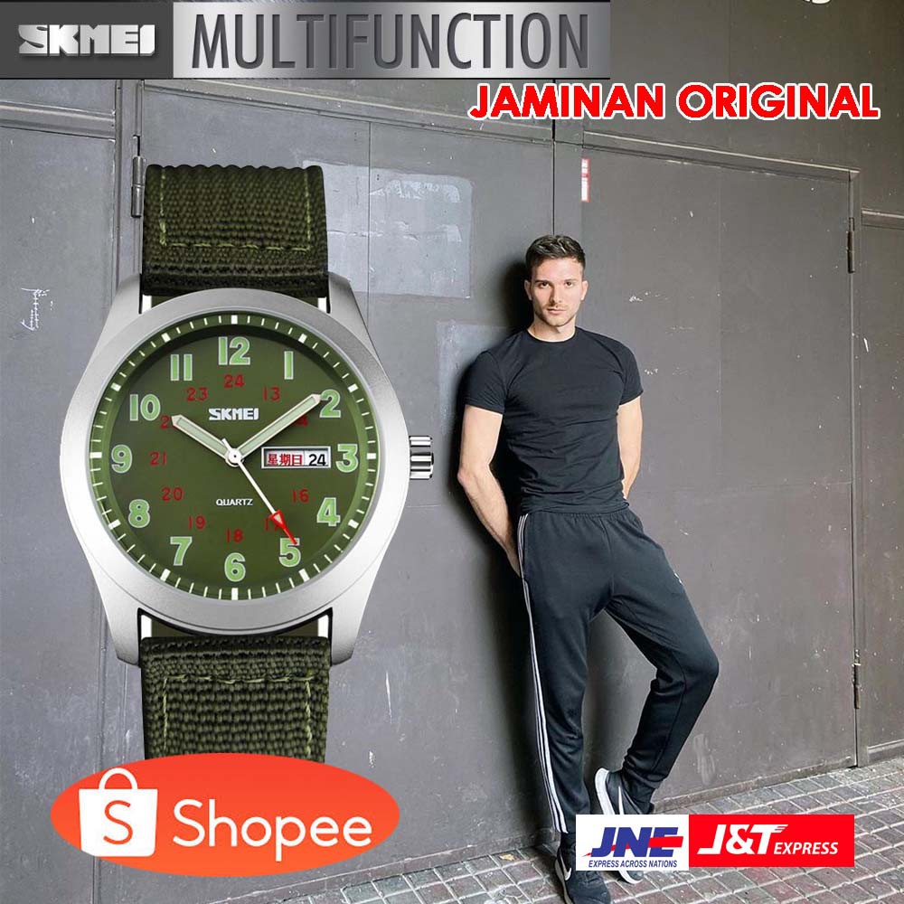 ORIGINAL SKMEI Jam Tangan Analog Pria - 9112C [Hijau]