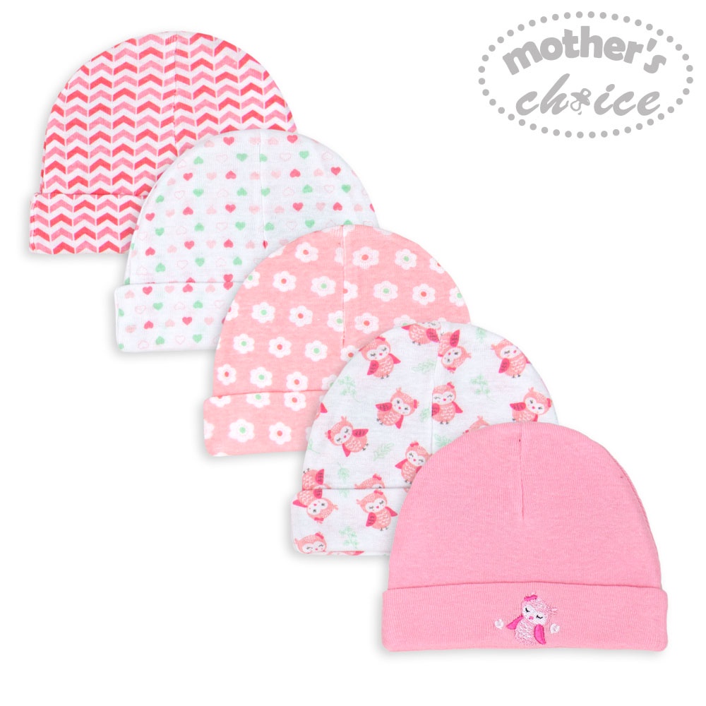 Mother's Choice Infant Caps 0-3M Per5Pcs -Topi Bayi