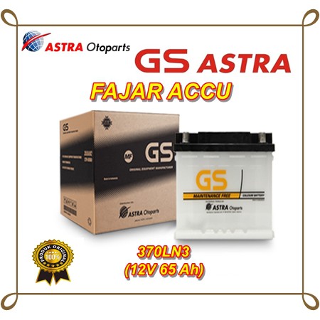 GS ASTRA MF OEM 370LN3 Aki Mobil All new Innova Diesel, Innova Venturer, Toyota Fortuner Diesel, dll
