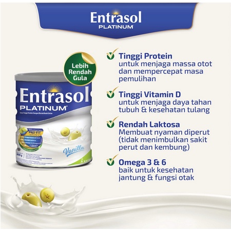 Entrasol Senior Platinum Vanila  Coklat 400 gr