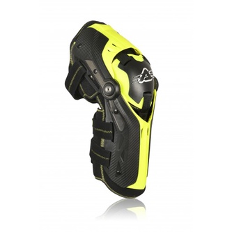 ACERBIS GORILLA KNEE GUARDS - BLACK YELLOW FLOU / PELINDUNG LUTUT