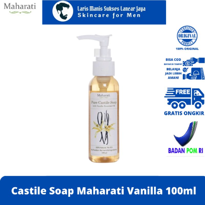 Castile Soap Vanilla MAHARATI 100ml | Sabun Castile Vanilla MAHARATI