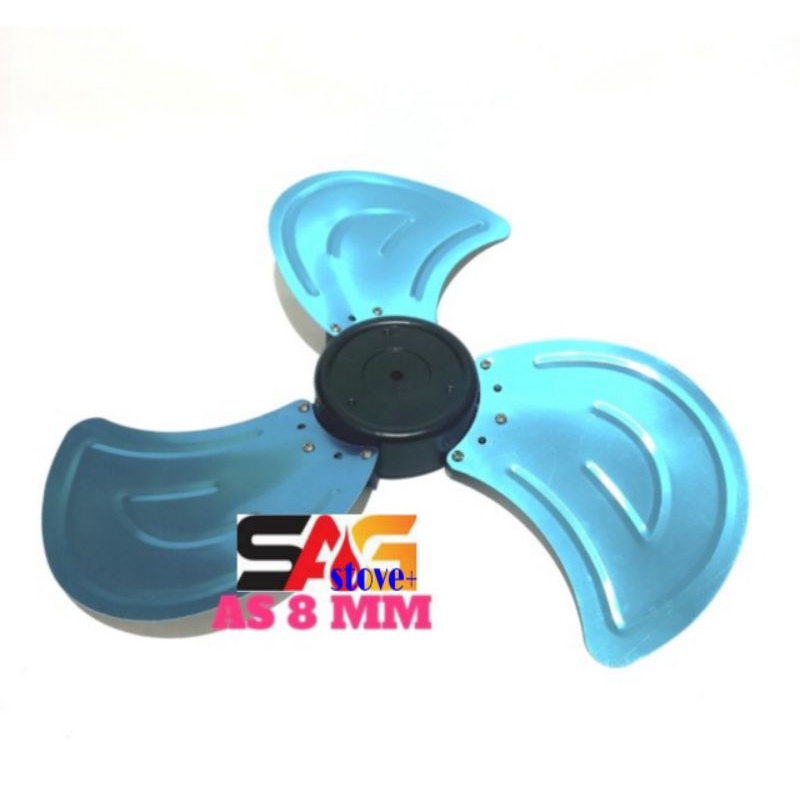 Baling Baling Besi 18 As Drat 8 mm Okayama Tornado Kipas Angin 18 inch