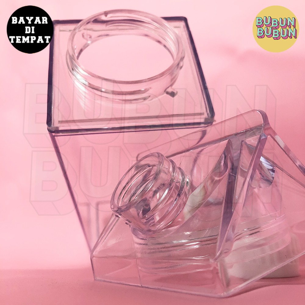 Botol Minum Infused Water 500 ML Kopi Susu Transparan Aesthetic Unik Kekinian Viral-4