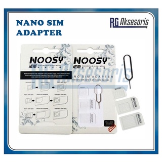 RGAKSESORIS Nano sim adapter noosy 4IN1 Dudukan Kartu Standart Nano Micro Pin Ejector Jarum