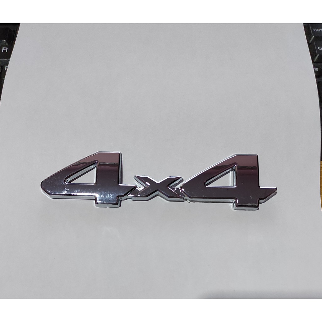 Emblem Mobil 4x4 Logo Tulisan 4x4 Chrome