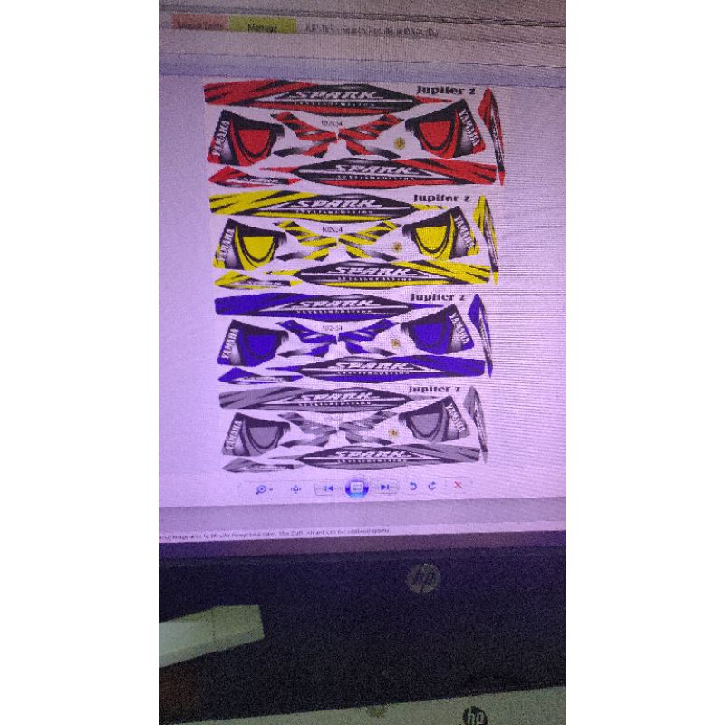 striping stiker Jupiter z spark