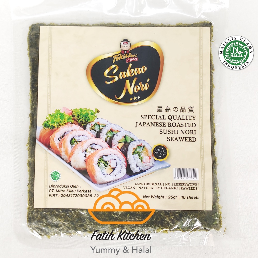 

Sakao Nori Sushi Spesial10 lembar Halal MUI - Seaweed Rumput Laut