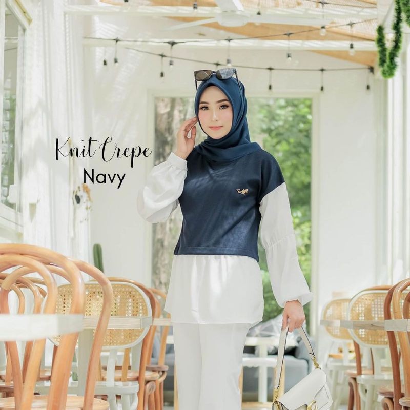 Blouse Knit Crepe By Mylady