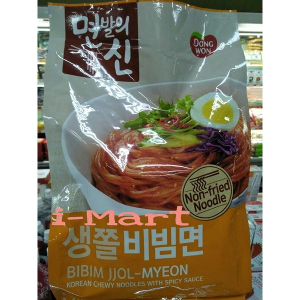 

Dongwon Korean Chewy Noodle With Spicy Sauce/Mi Basah Dengan Bumbu Saus Pedas 405gr