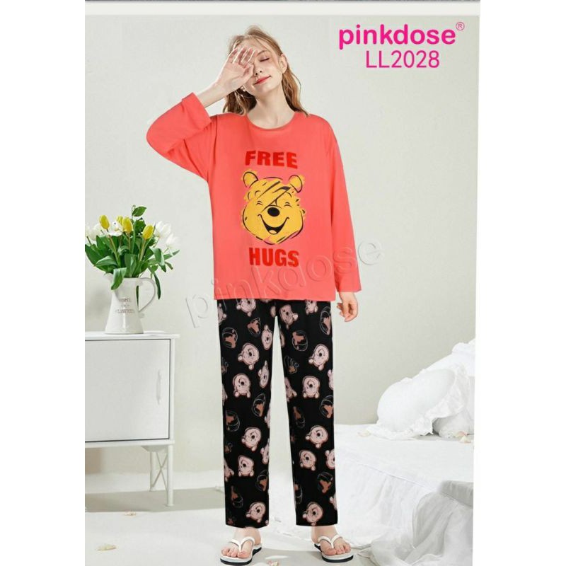Baju Tidur/ Piyama Winne The Pooh Pinkdose