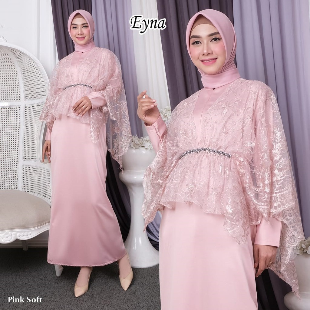 GAMIS PESTA EYNA KEBAYA TULLE BORDIR
