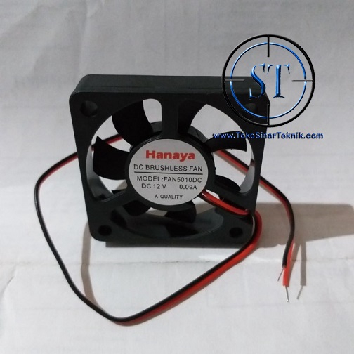 Fan DC 5cmx5cm 12v Kipas Fan Dc 5x5cm Box Ampli