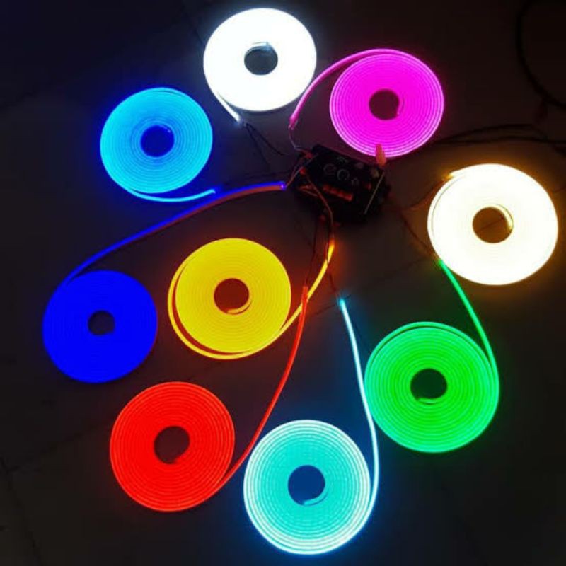 lampu led neon flex 5 meter 12v waterproof
