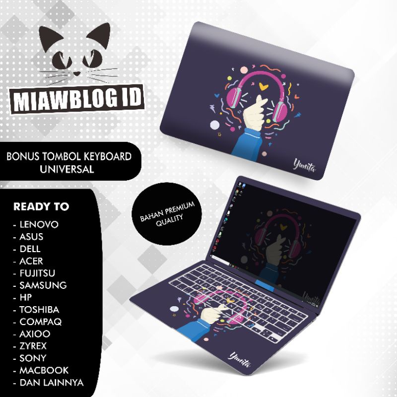 Garskin Laptop Custom Full Body Finger Heart KPOP