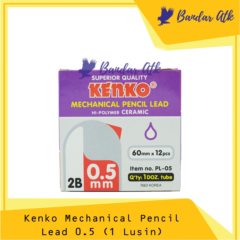

KENKO PL 05 Isi Pensil Mekanik 2B 0.5 MECHANICAL PENCIL LEAD [1 LUSIN]
