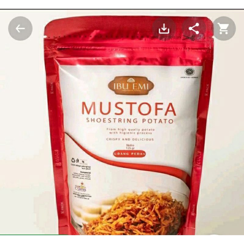 

Mustopa Ibu Emi Kentang Kering Udang Pedas 125 gr